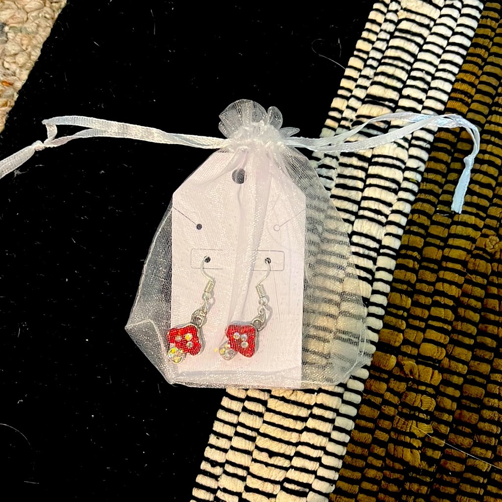 Gem Muschroom Earrings!🍄